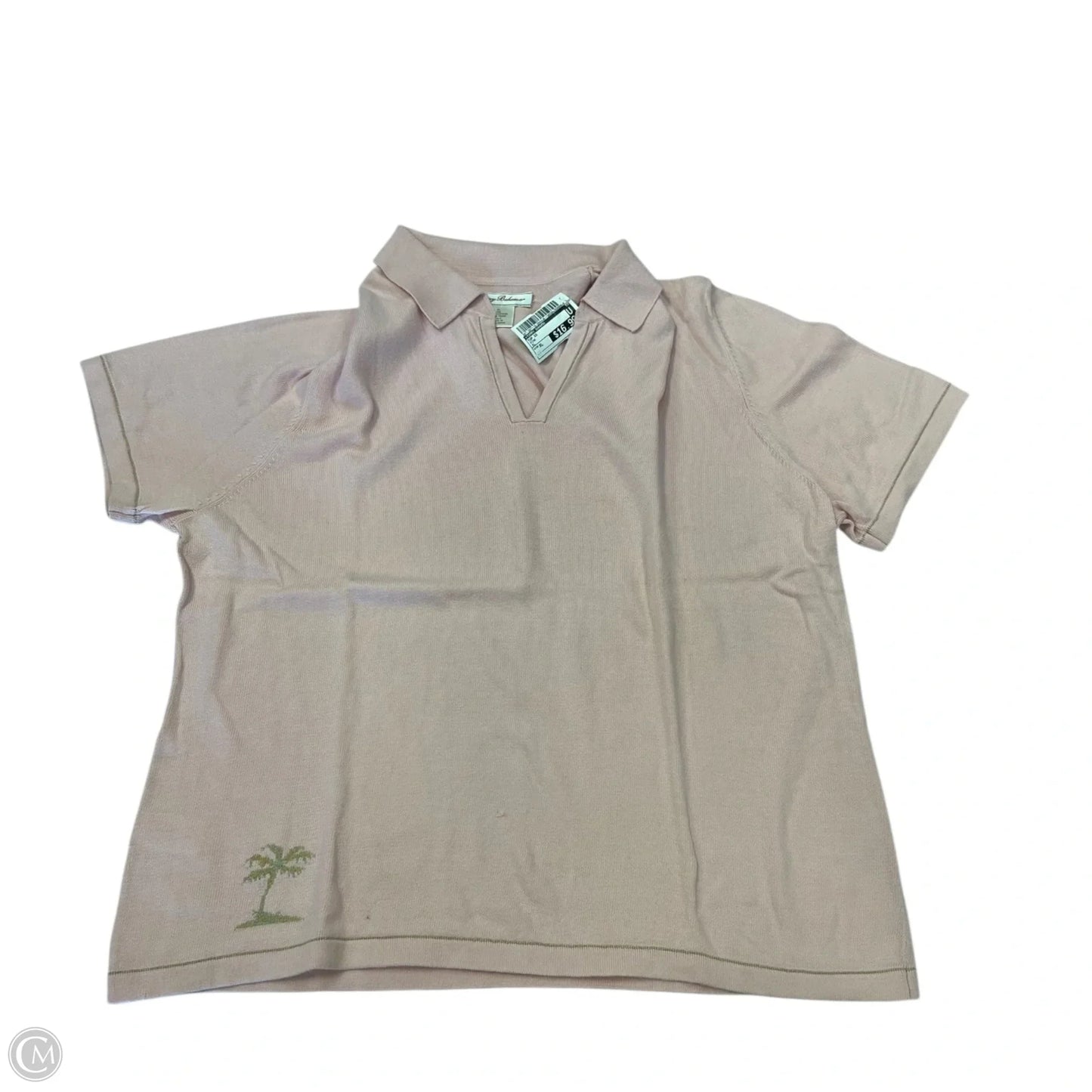 Top Short Sleeve By Tommy Bahama In Pink, Size: Xl