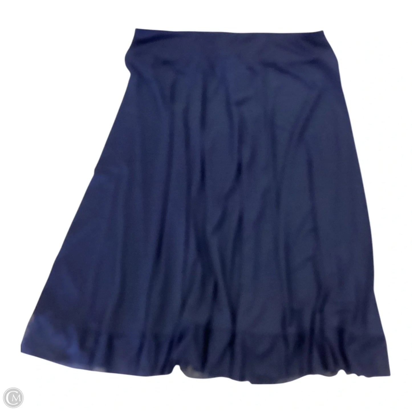 Skirt Maxi By Jm Collections In Navy, Size: Xl