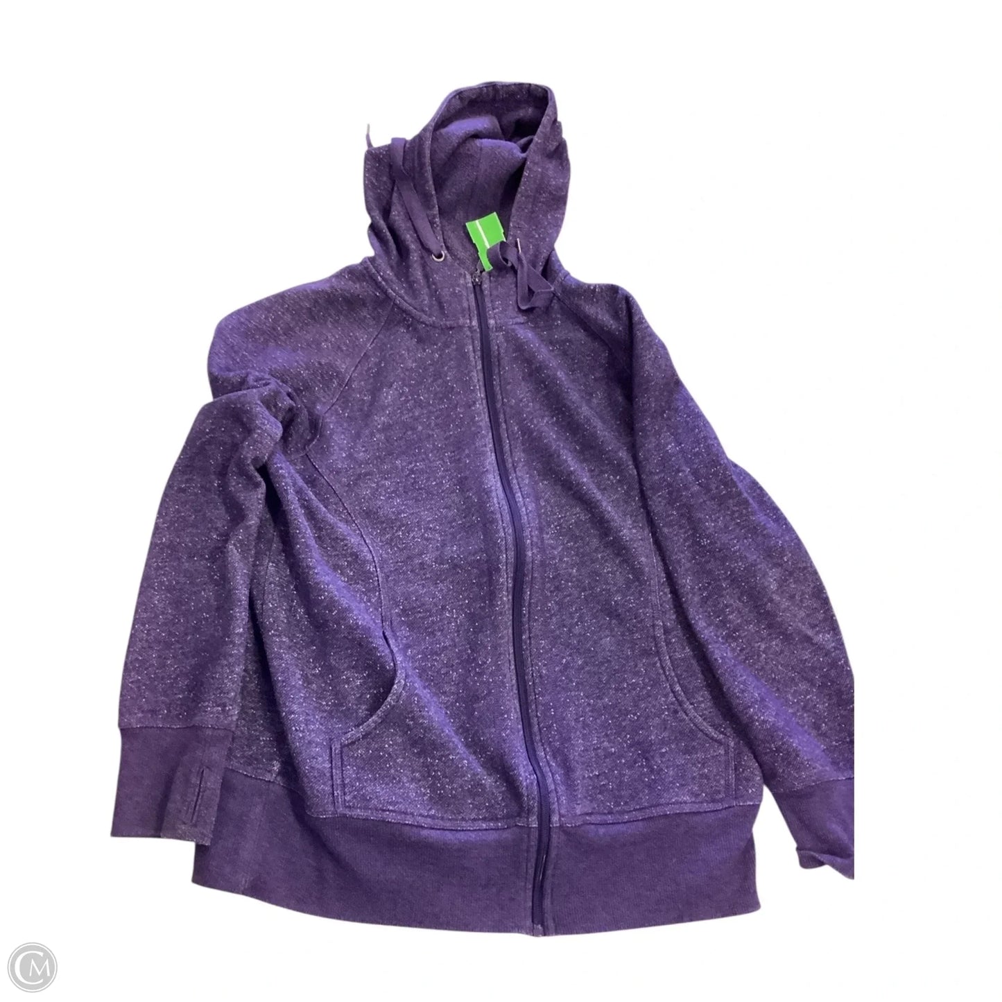 Sweatshirt Hoodie By Mta Sport In Purple, Size: L