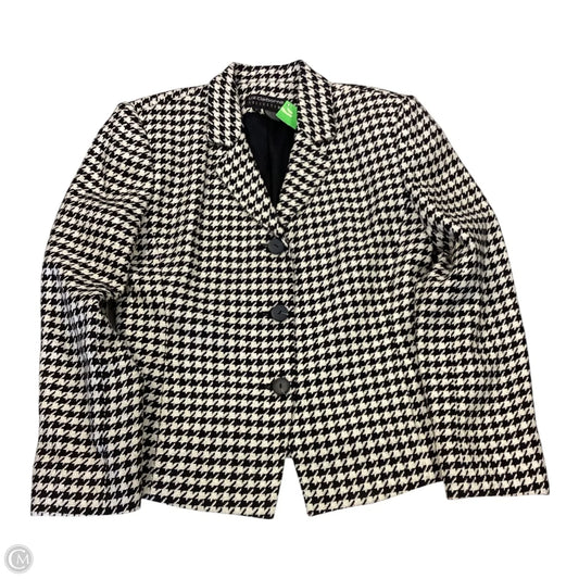 Blazer By Liz Claiborne In Black & Cream, Size: 6