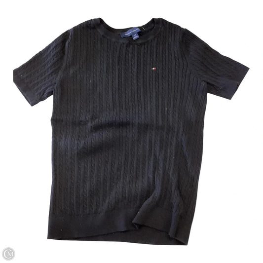 Top Short Sleeve By Tommy Hilfiger In Black, Size: S