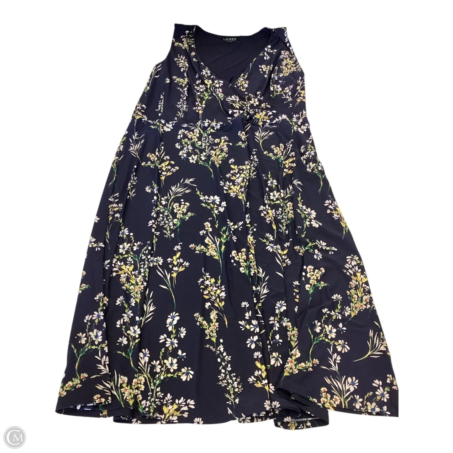 Dress Casual Maxi By Lauren By Ralph Lauren In Floral Print, Size: 18