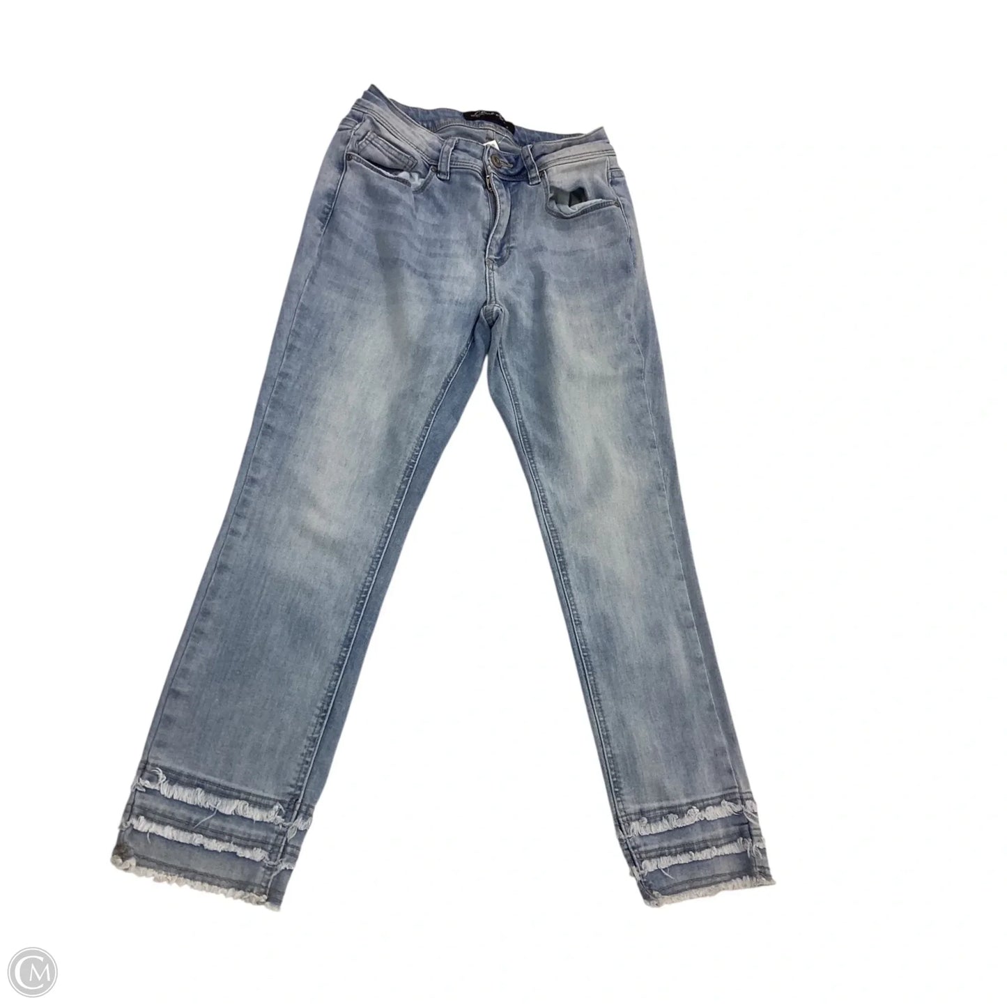 Jeans Straight By Charlie B In Blue Denim, Size: 4