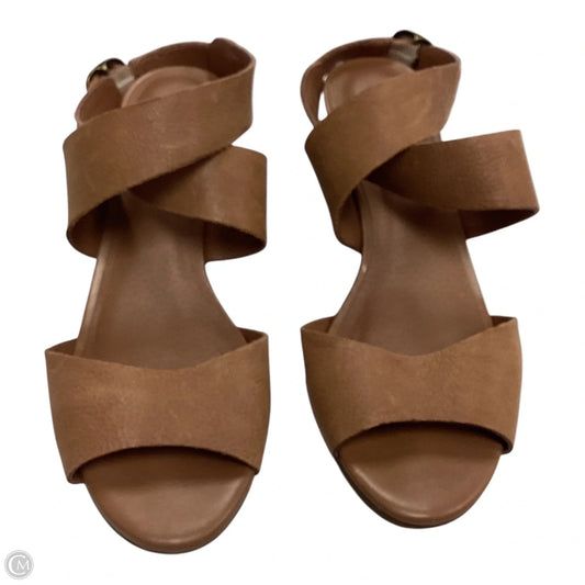Shoes Heels Wedge By Lucky Brand In Brown, Size: 6.5