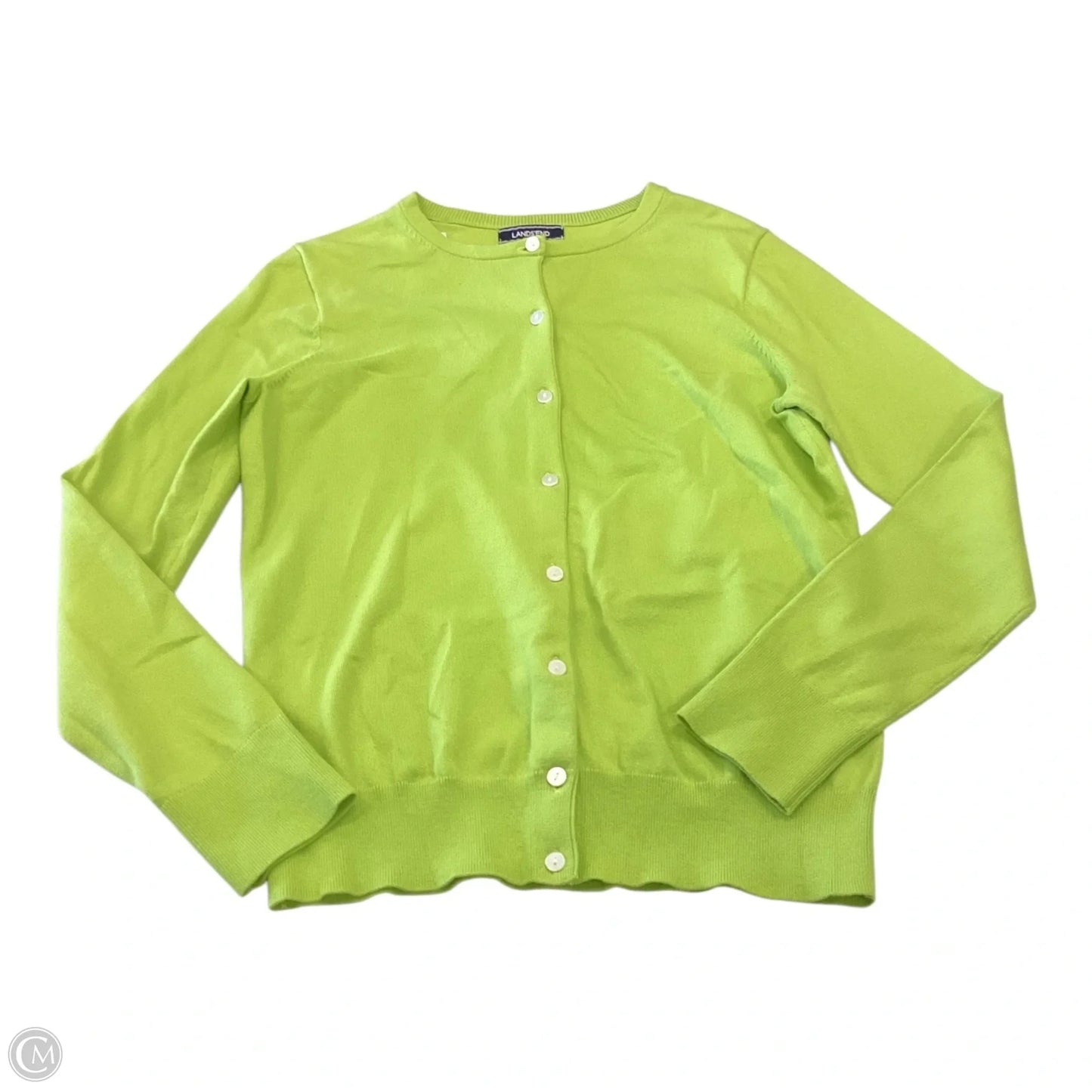 Cardigan By Lands End In Green, Size: S