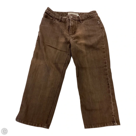 Capris By Chicos In Brown, Size: Xs