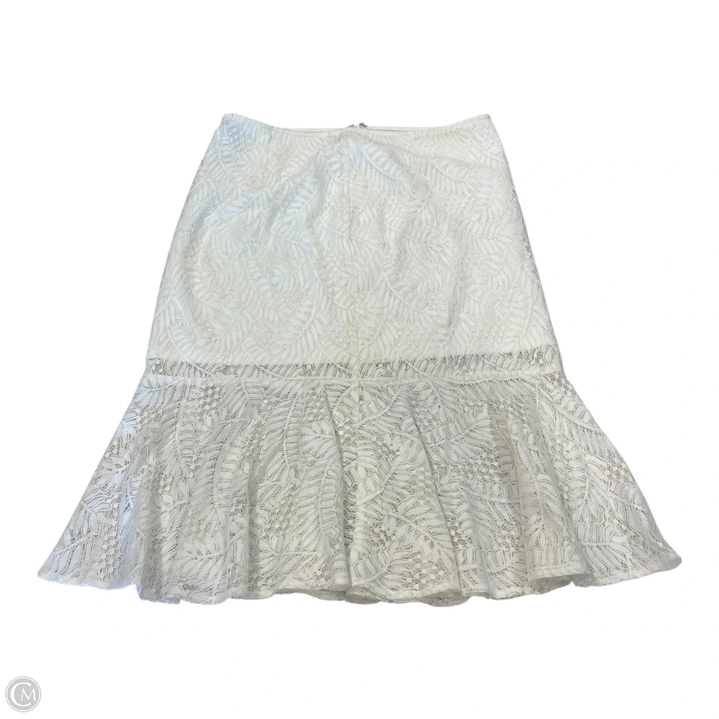 Skirt Midi By Aqua In Cream, Size: L