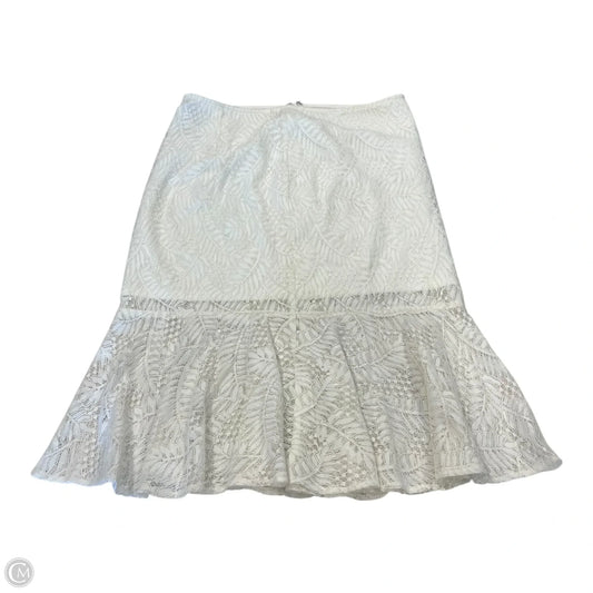 Skirt Midi By Aqua In Cream, Size: L