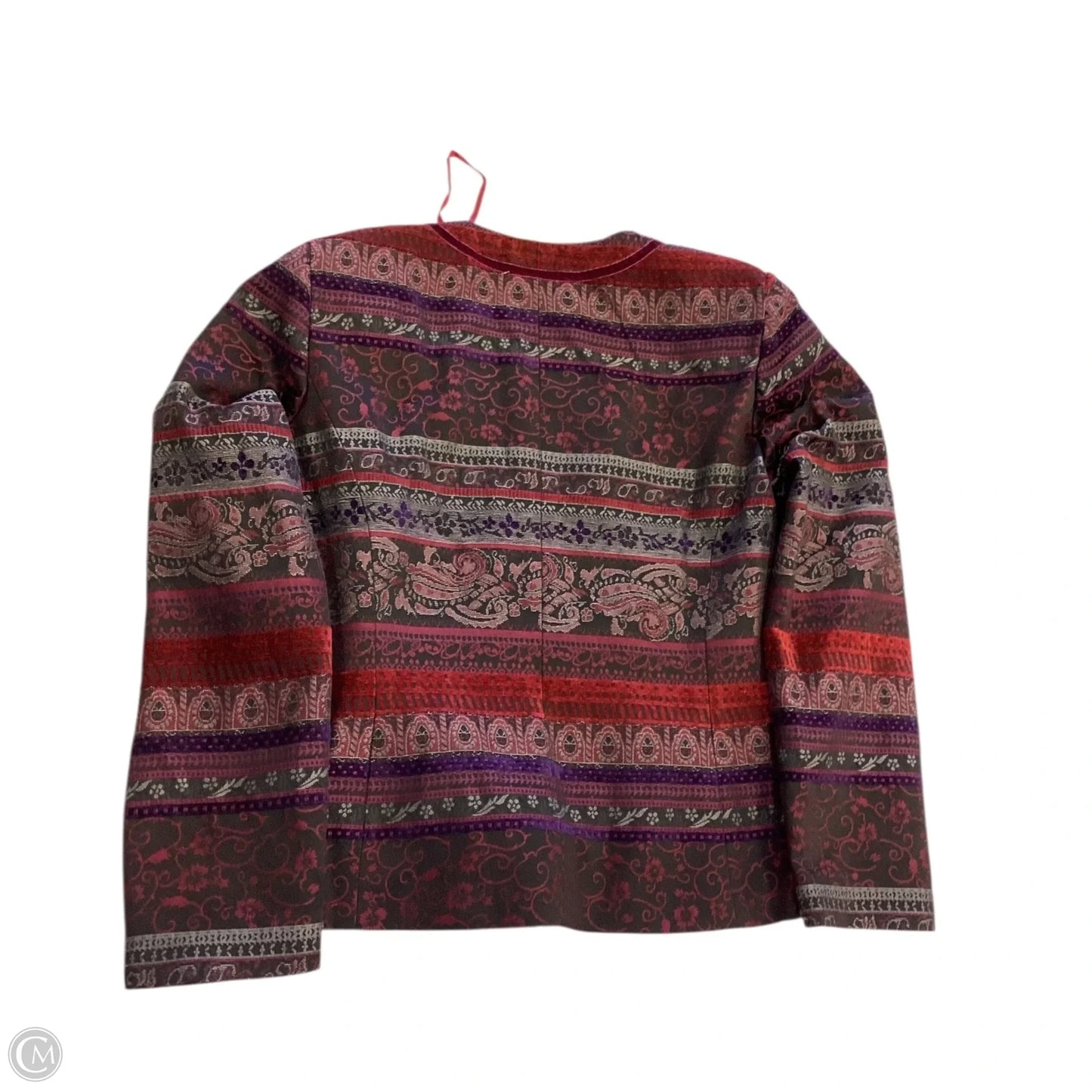 Blazer By Studio 1 In Paisley Print, Size: 10