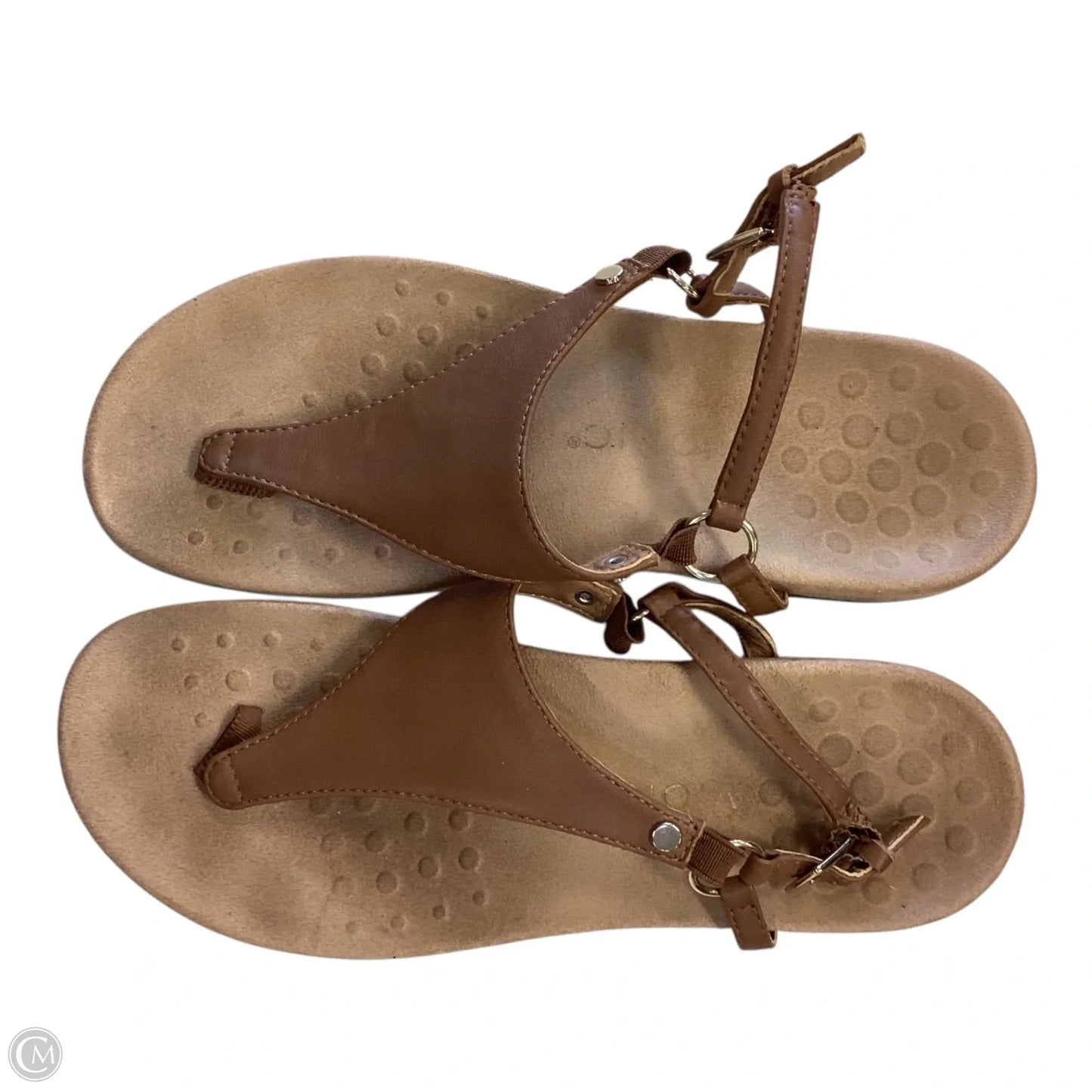 Sandals Flip Flops By Vionic In Beige, Size: 9