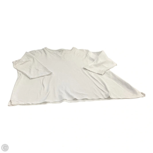Top 3/4 Sleeve Basic By L.l. Bean In White, Size: 3x