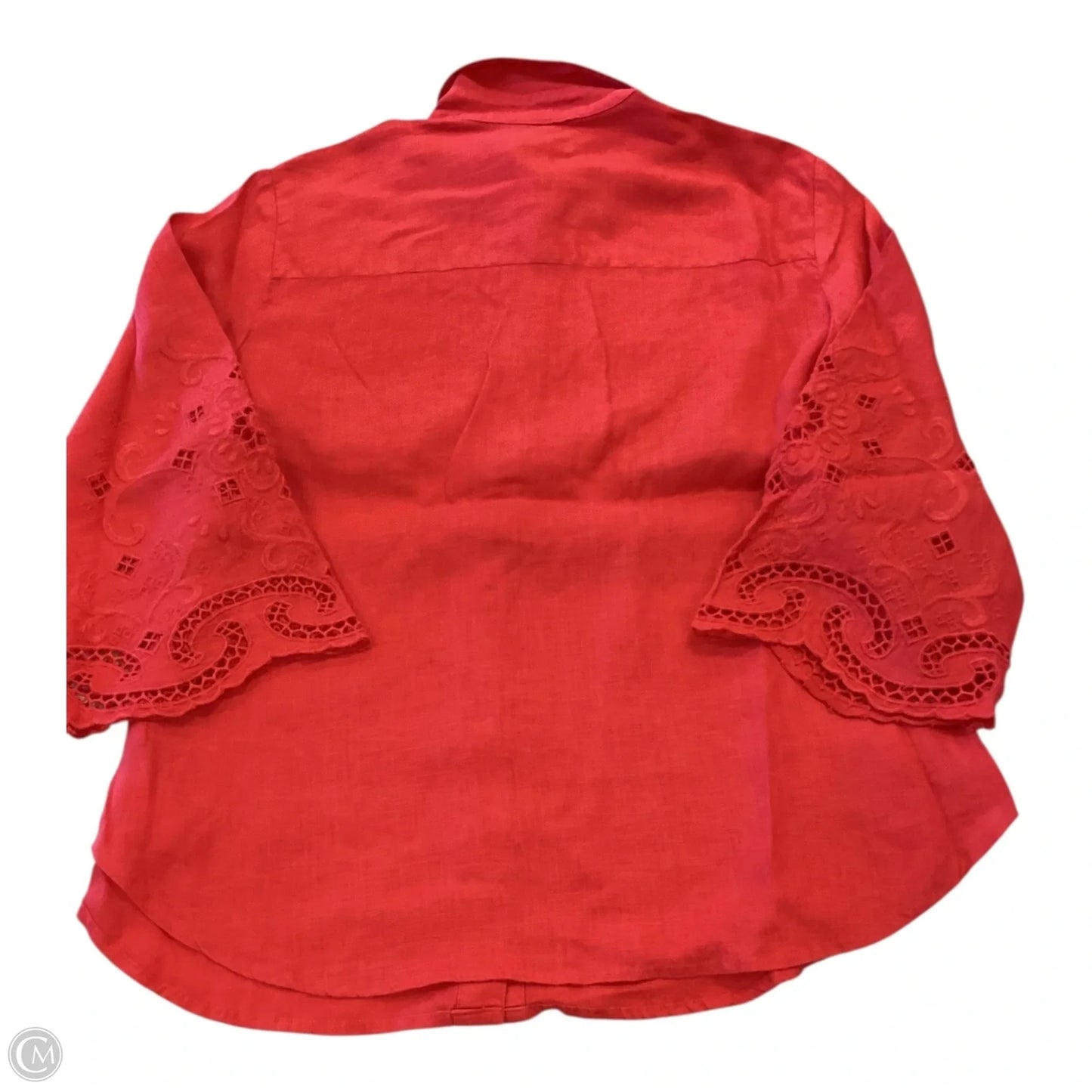Top Long Sleeve By Chicos In Red, Size: L
