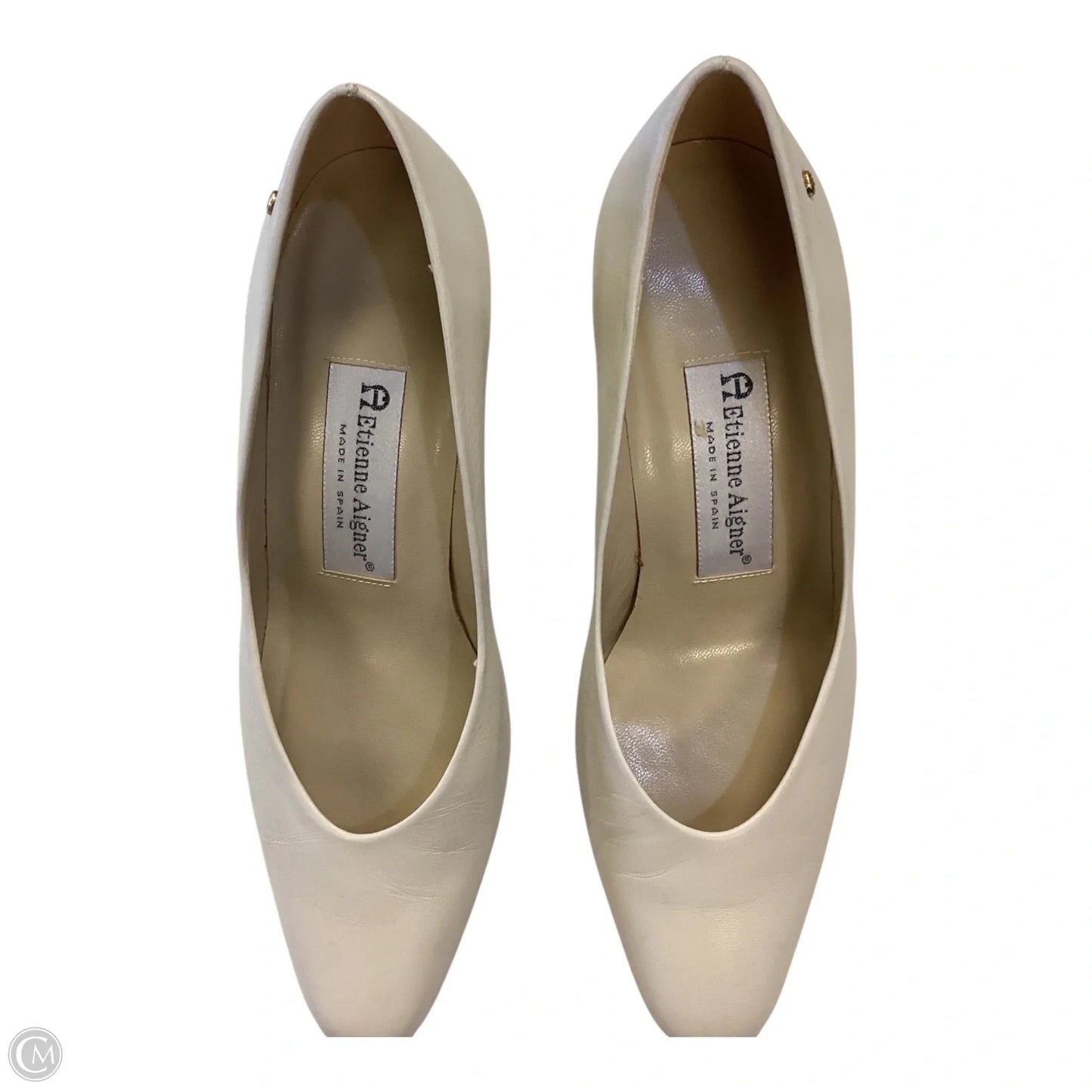Shoes Heels Block By Etienne Aigner In Ivory, Size: 6