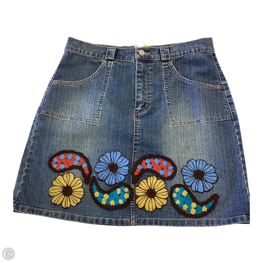 Skirt Designer By Lilly Pulitzer In Blue Denim, Size: 4
