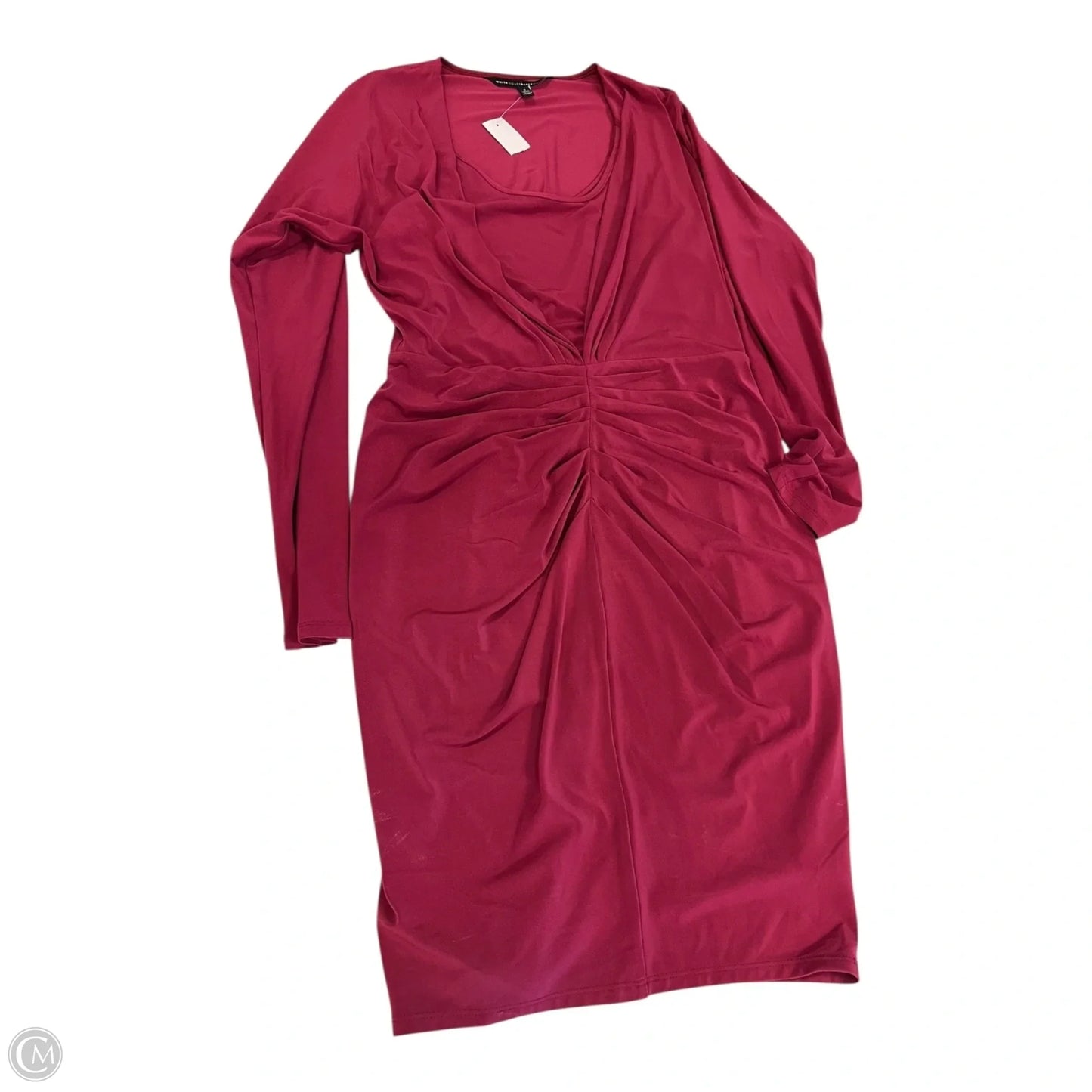 Dress Party Midi By White House Black Market In Red, Size: S