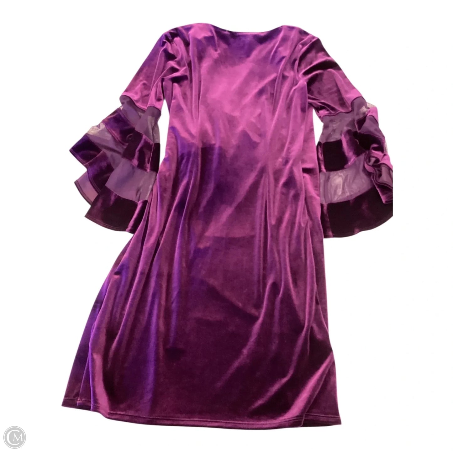 Dress Party Midi By R And M Richards In Purple, Size: 12