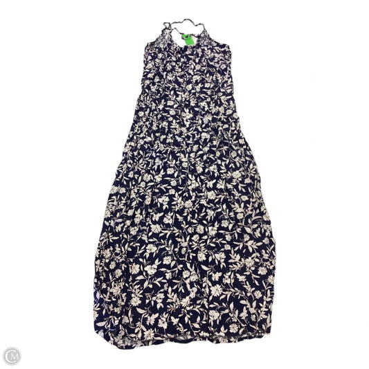 Dress Casual Midi By Old Navy In Floral Print, Size: L