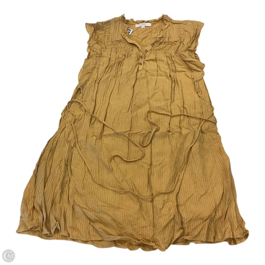 Dress Casual Midi By Loft In Yellow, Size: Xl