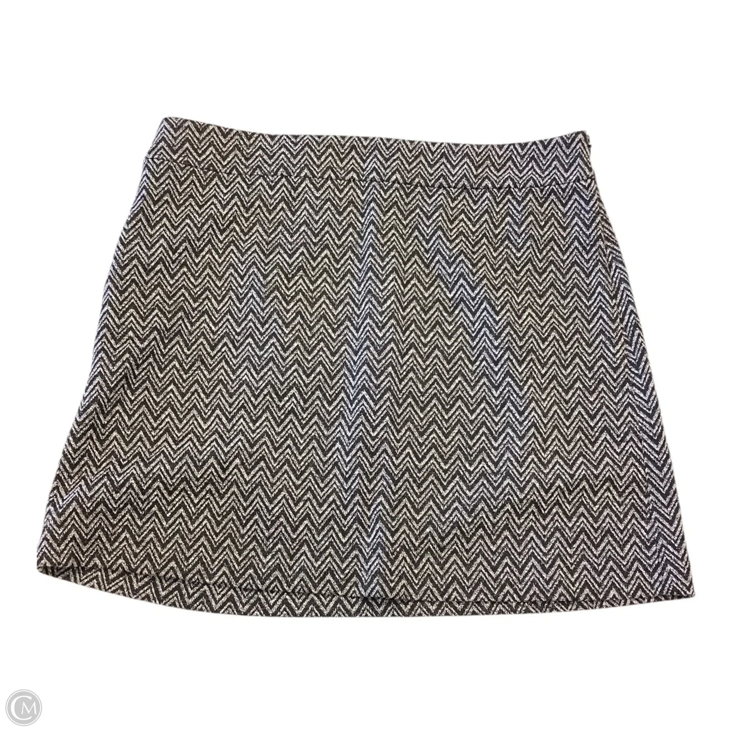 Skirt Mini & Short By Loft In Striped Pattern, Size: 10