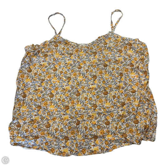 Top Sleeveless By Old Navy In Floral Print, Size: Xl