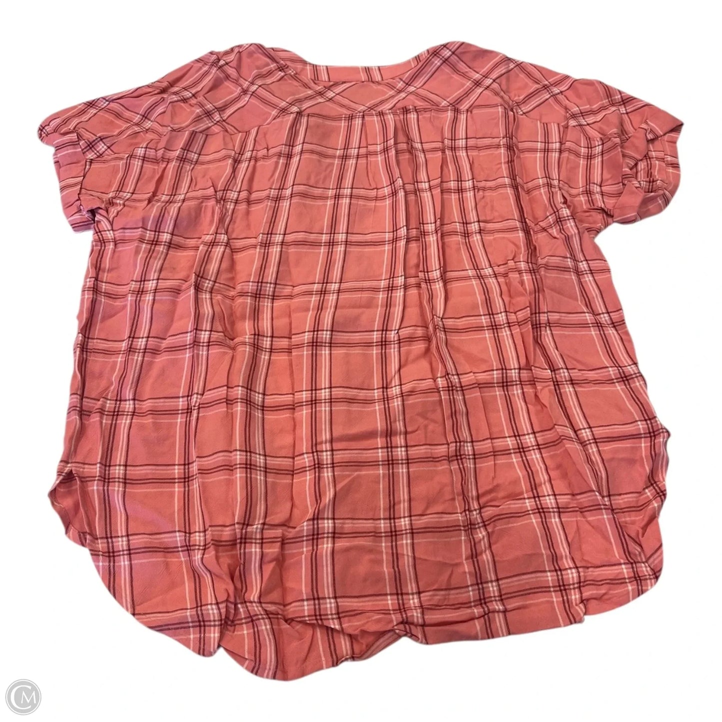 Top Short Sleeve By Loft In Striped Pattern, Size: M