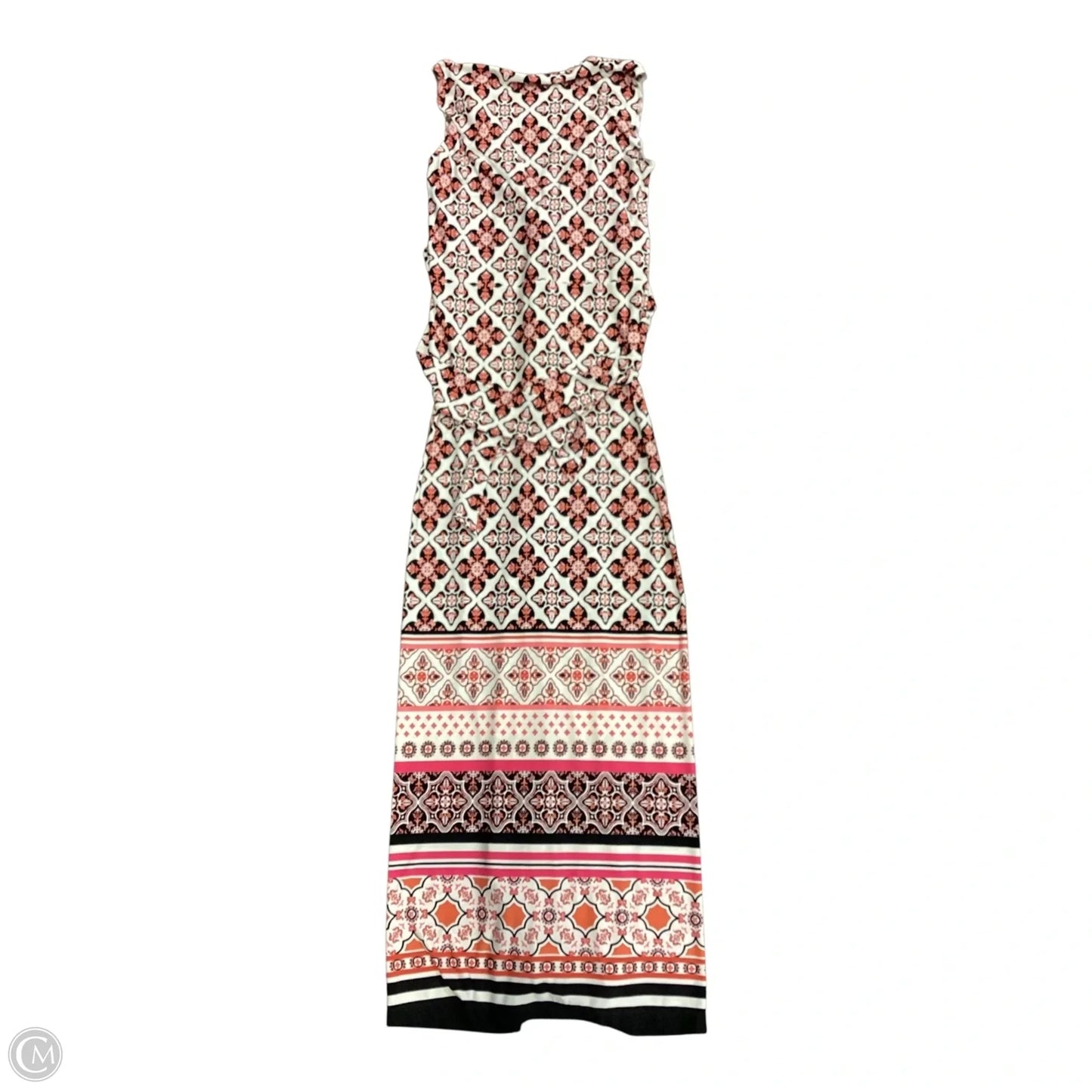 Dress Casual Maxi By White House Black Market In Black & Pink, Size: M