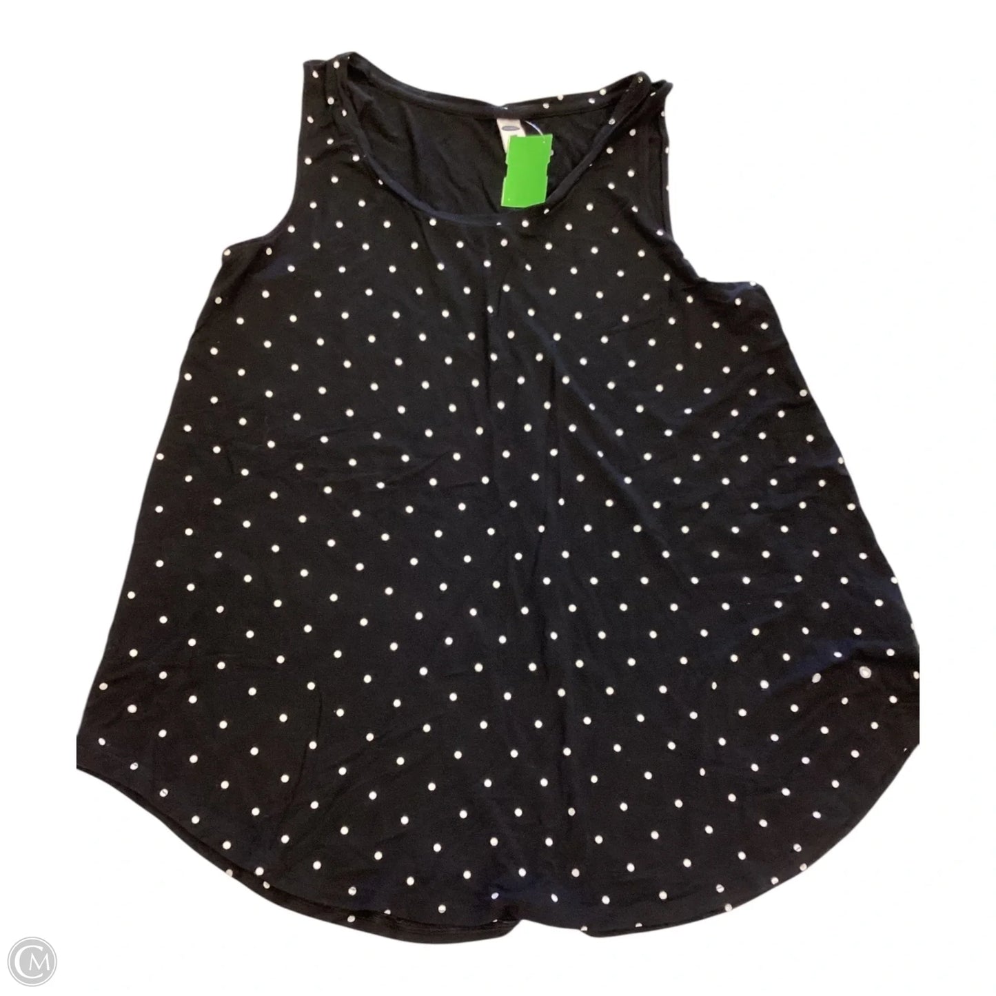 Top Sleeveless By Old Navy In Polkadot Pattern, Size: M