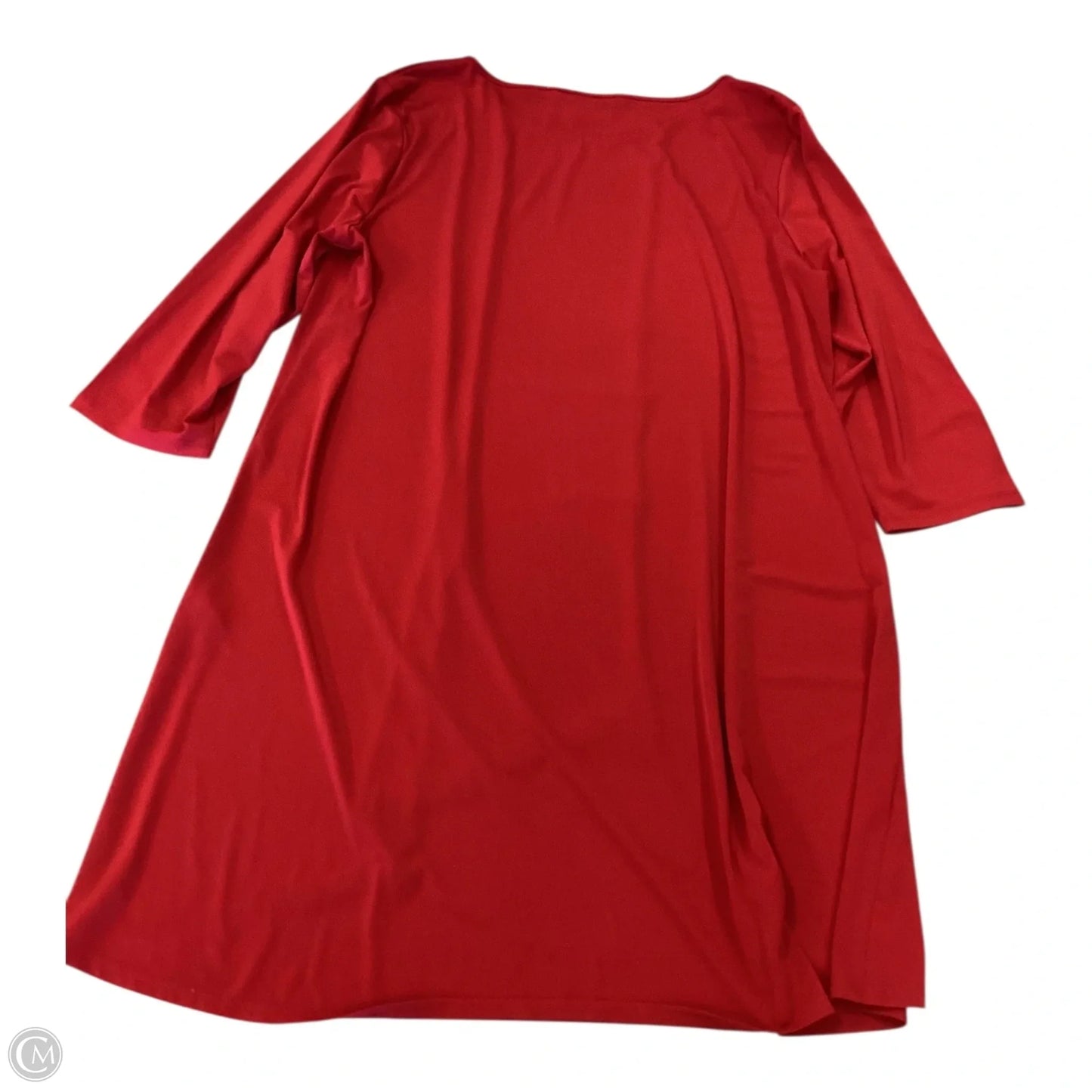 Tunic 3/4 Sleeve By Chicos In Red, Size: L