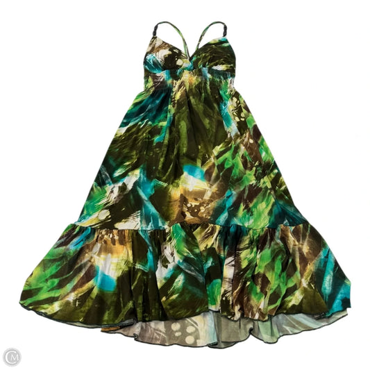 Dress Casual Short By Bisou Bisou In Brown & Green, Size: 4