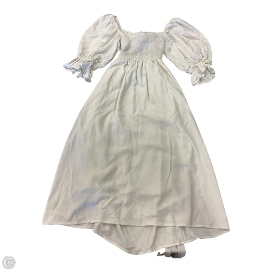 Dress Casual Midi By Shore In Cream, Size: Xs