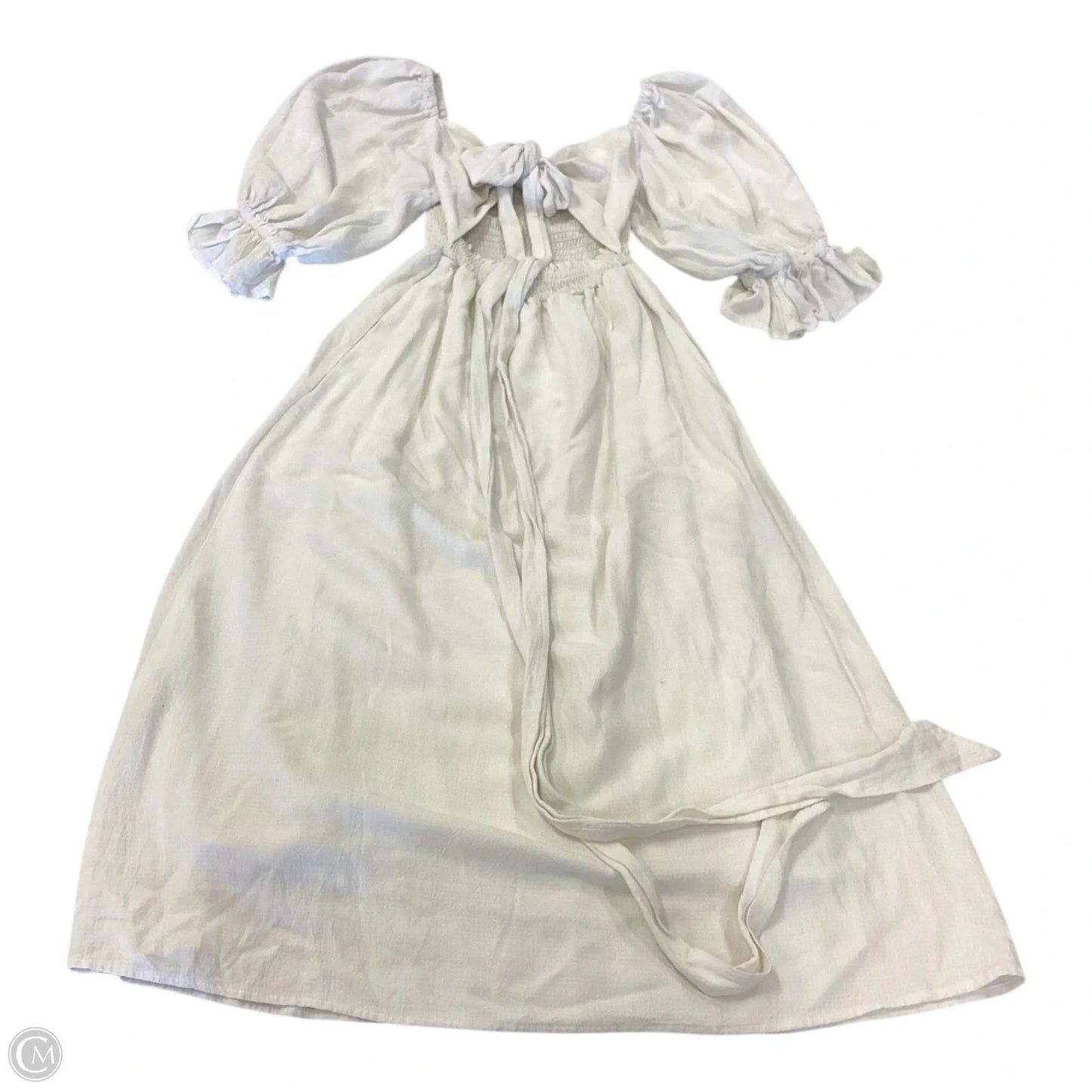 Dress Casual Midi By Shore In Cream, Size: Xs