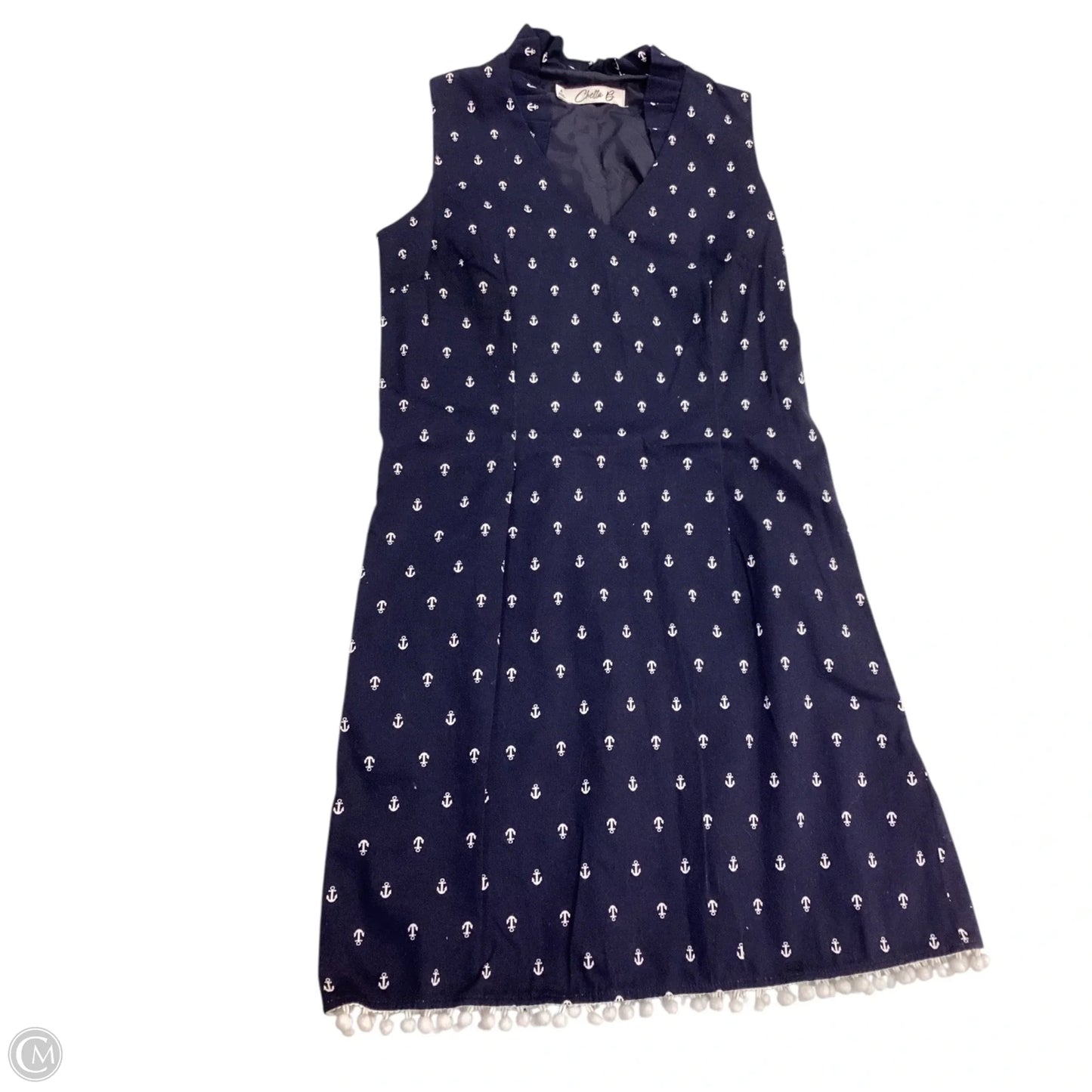Dress Casual Midi By Clothes Mentor In Nautical Print, Size: 4