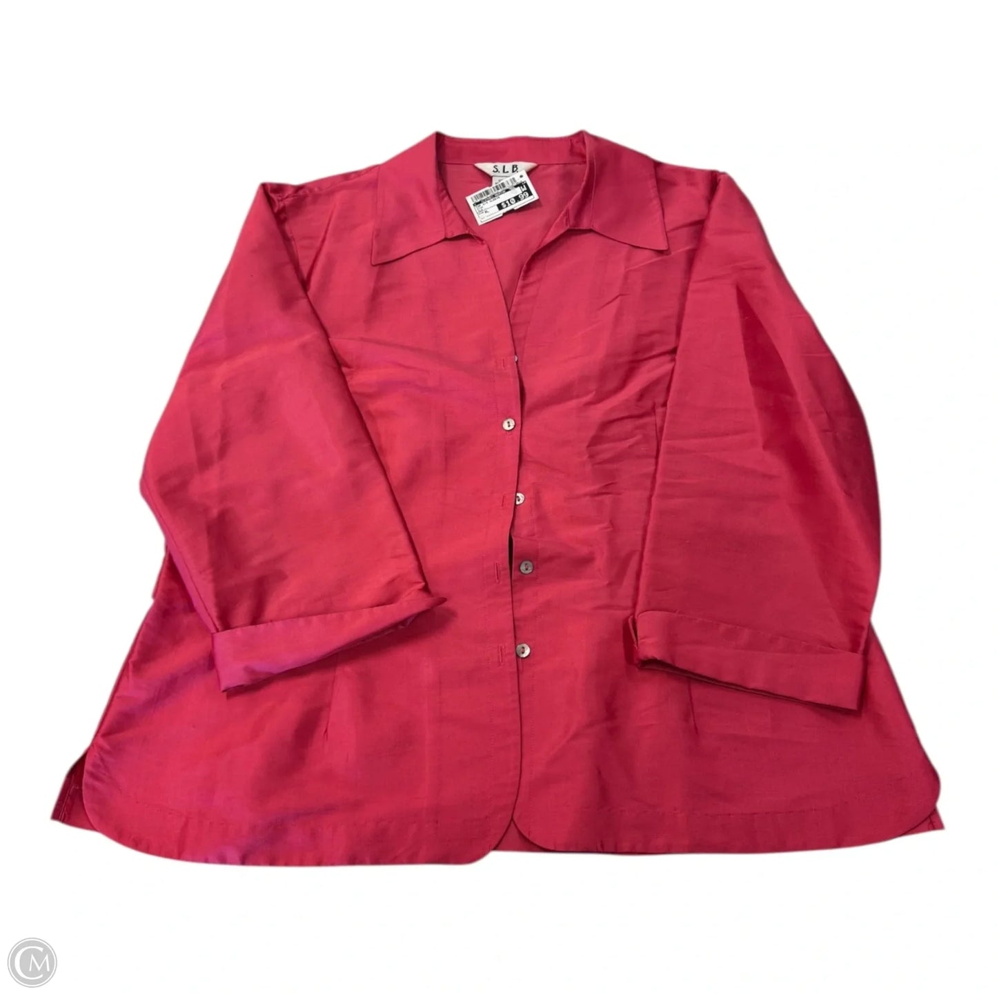 Top 3/4 Sleeve By Clothes Mentor In Pink, Size: Xl