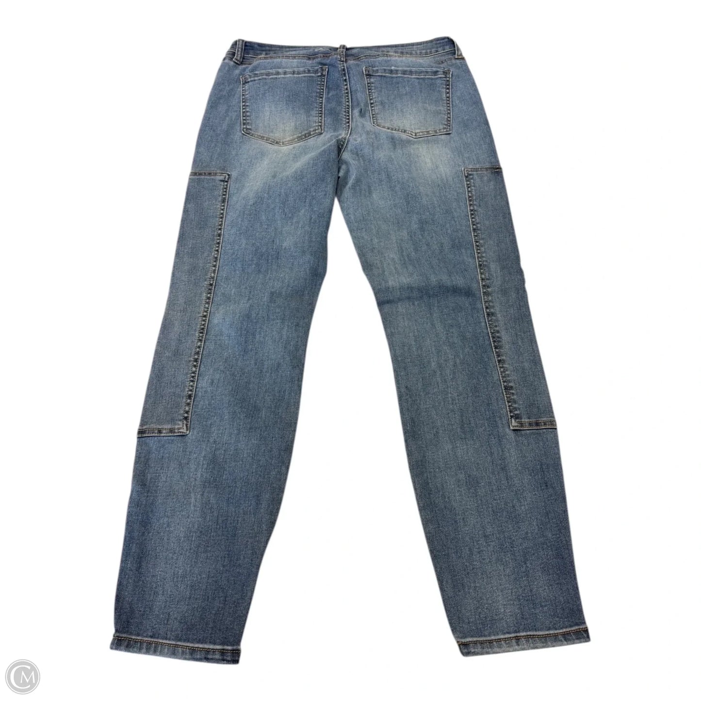 Jeans Straight By Vanilla Star In Blue Denim, Size: 12