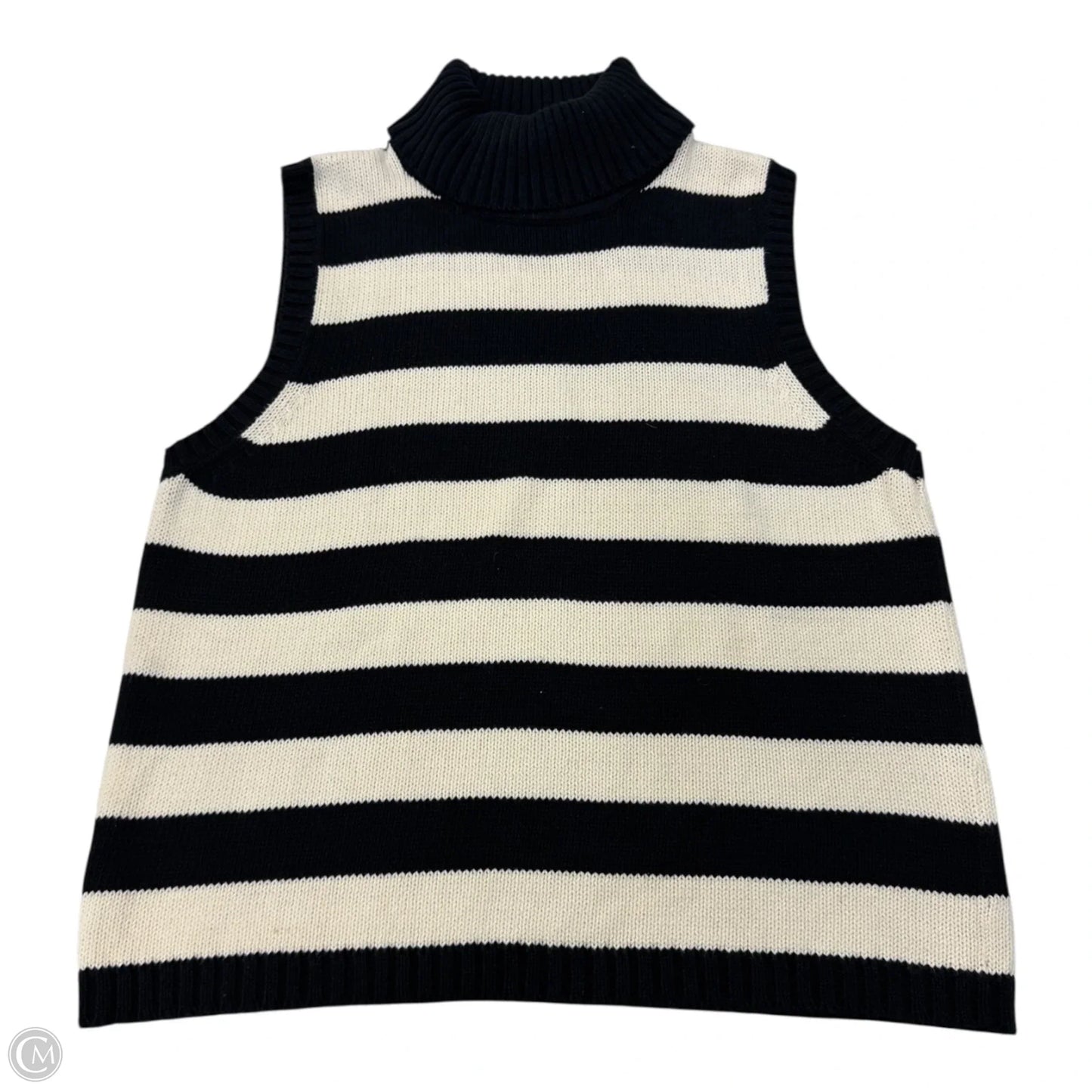 Top Sleeveless By Bay Studio In Striped Pattern, Size: M