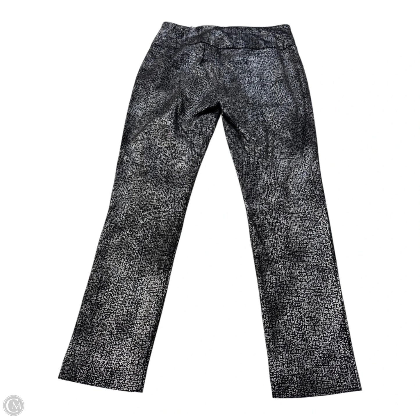 Pants Dress By Peck And Peck In Black & Silver, Size: 12