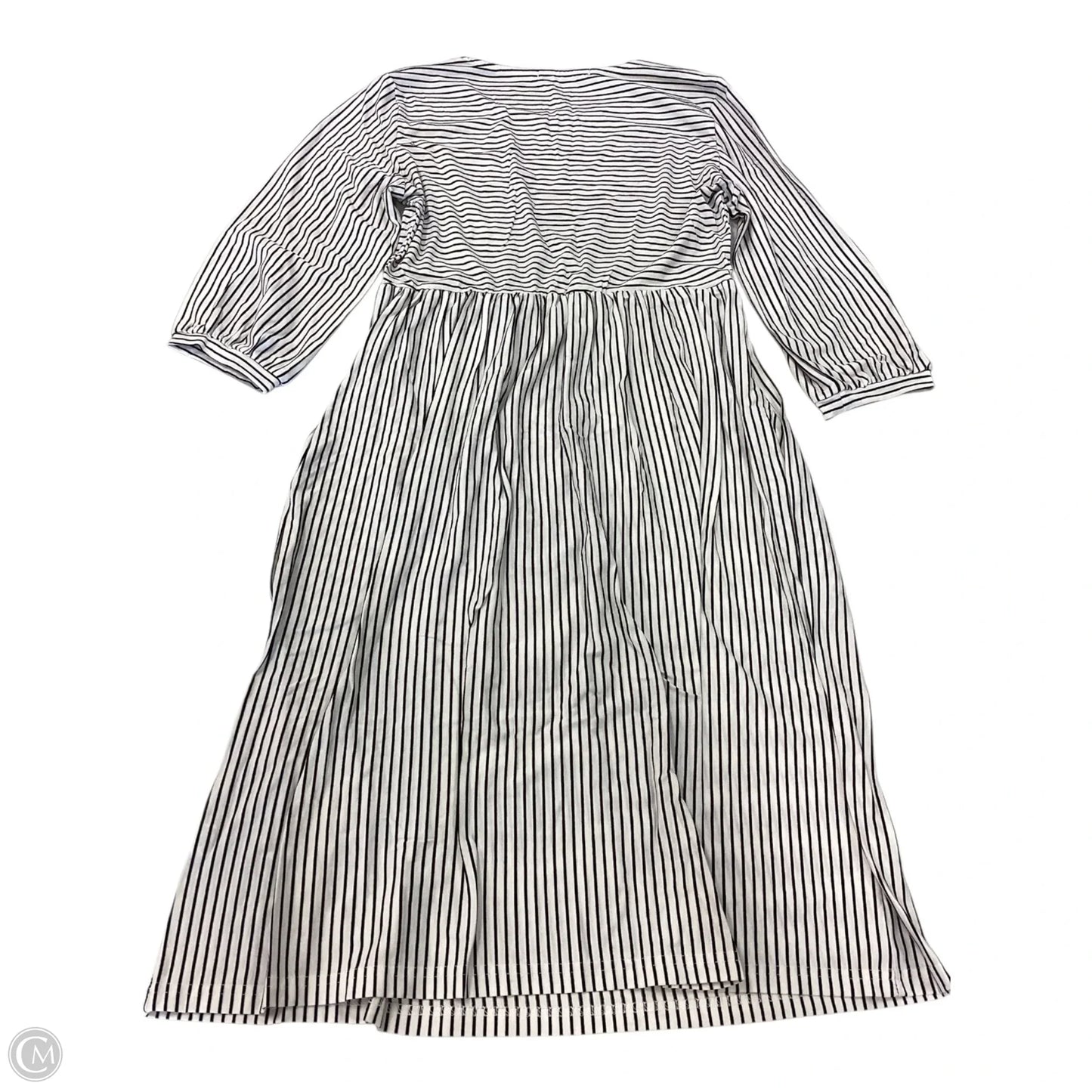 Dress Casual Midi By Merokeety In Striped Pattern, Size: L