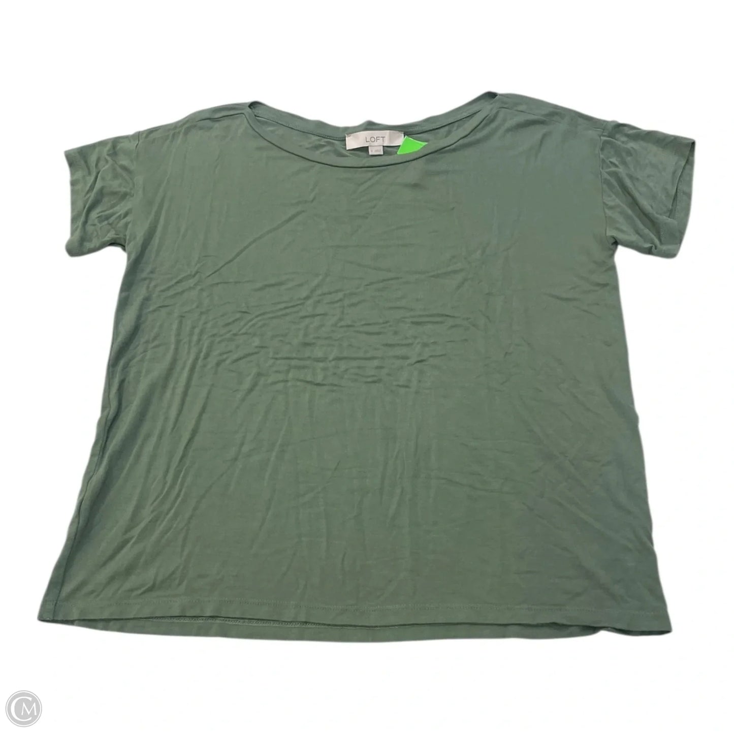 Top Short Sleeve By Loft In Green, Size: M