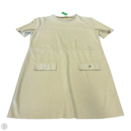 Dress Casual Midi By Zara In Yellow, Size: L