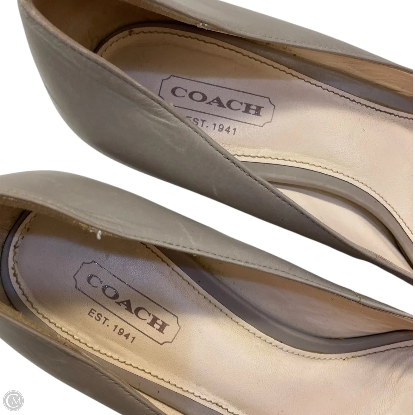 Shoes Designer By Coach In Beige, Size: 6