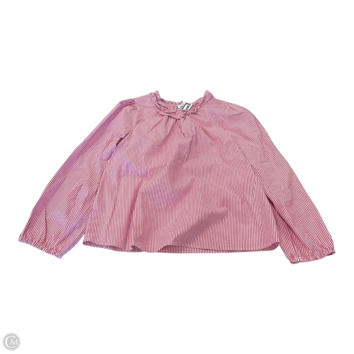 Top Long Sleeve By J. Crew In Striped Pattern, Size: M