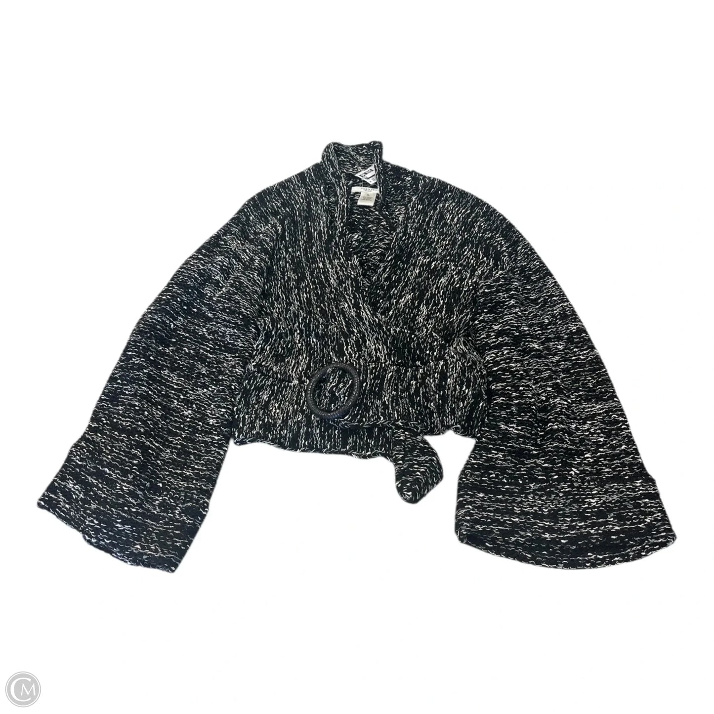 Cardigan By Vertigo In Black & White, Size: Xl