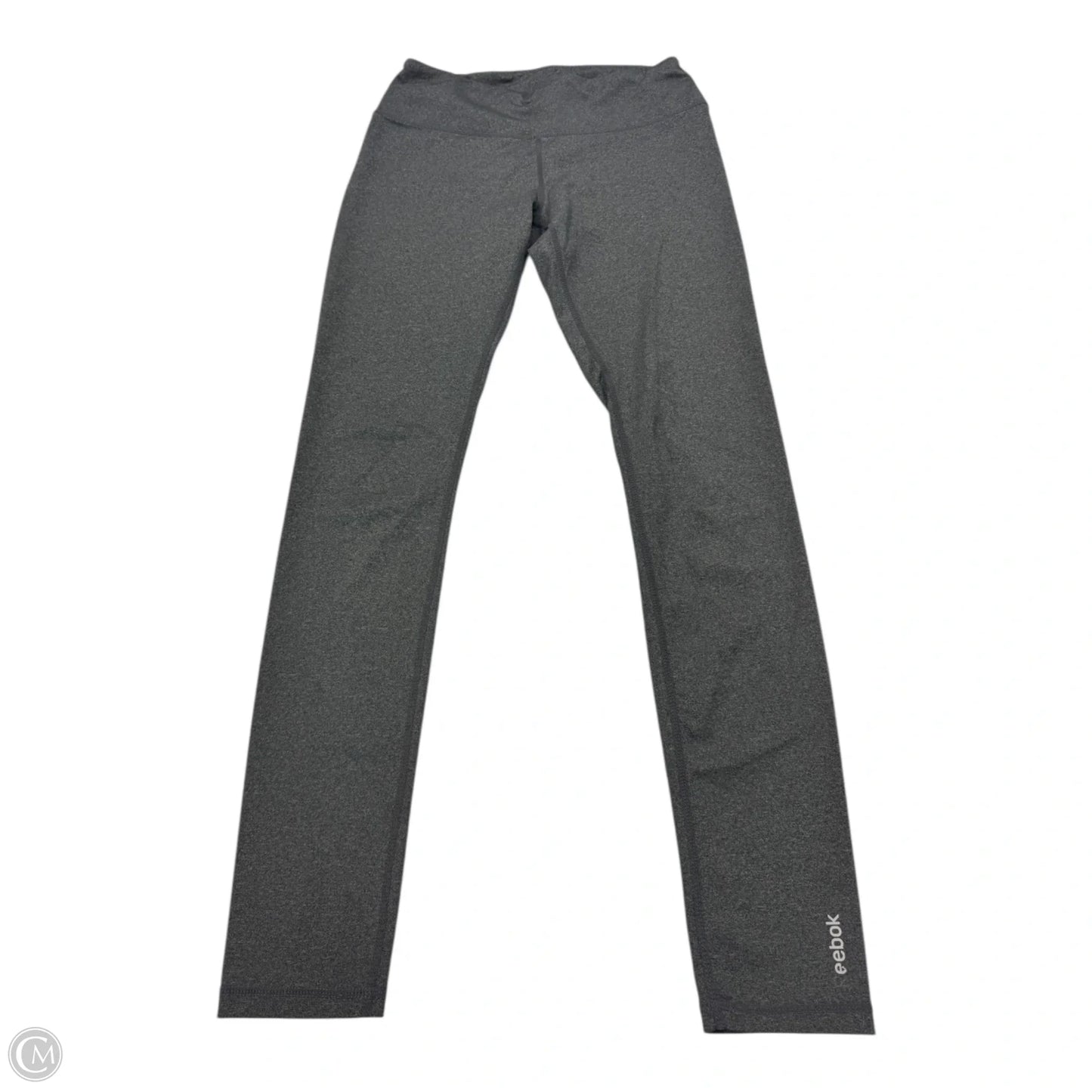 Athletic Leggings By Reebok In Grey, Size: M