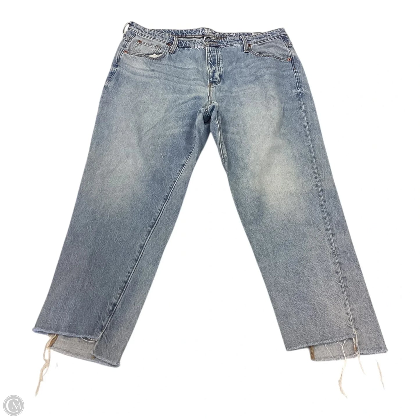 Jeans Cropped By Gap In Blue Denim, Size: 16