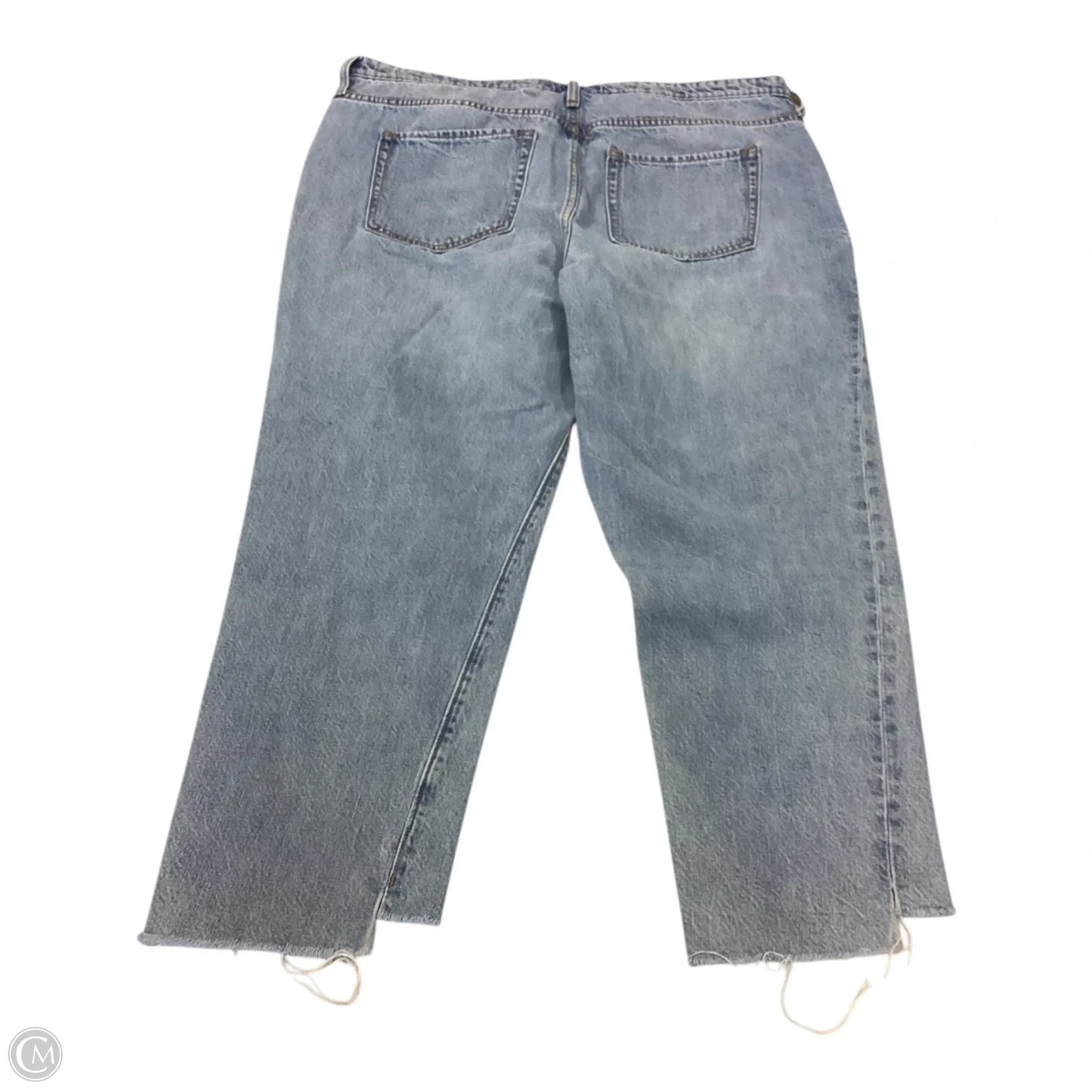 Jeans Cropped By Gap In Blue Denim, Size: 16