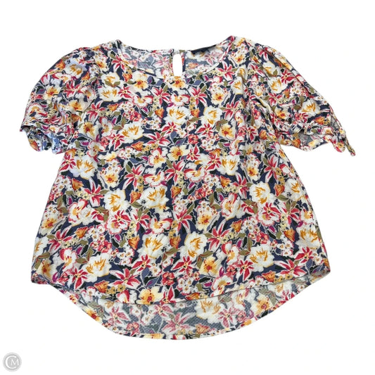 Top Short Sleeve By Rachel Zoe In Floral Print, Size: M