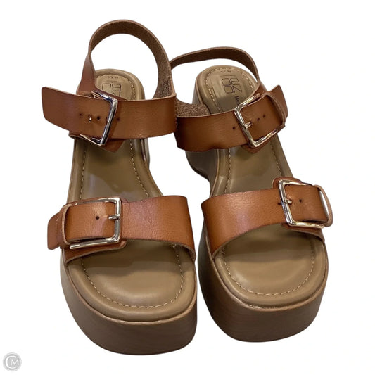 Sandals Heels Platform By No Boundaries In Brown, Size: 8.5