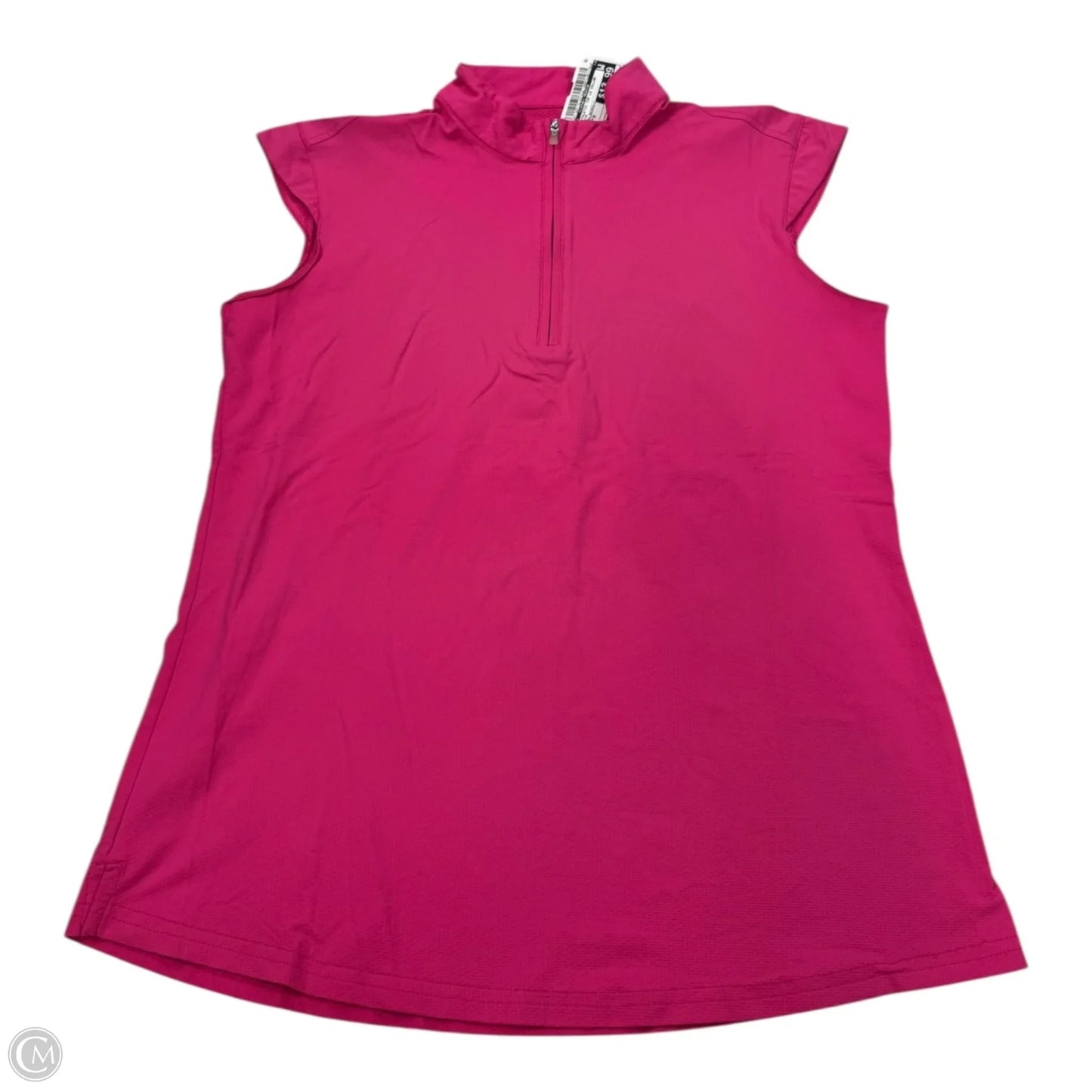 Athletic Top Long Sleeve Collar By Clothes Mentor In Pink, Size: M
