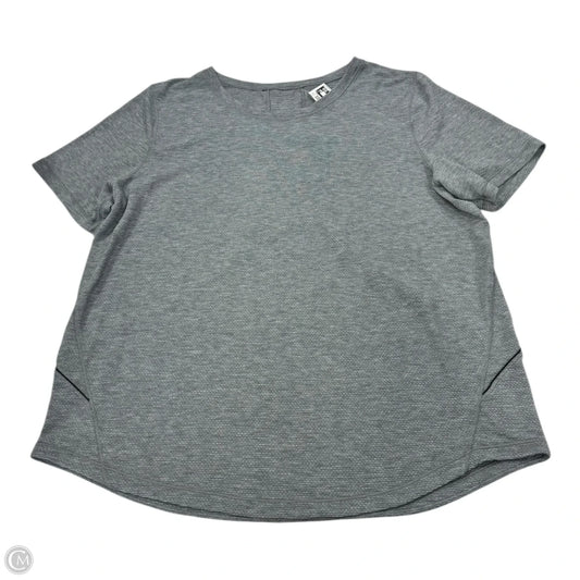 Top Short Sleeve By Lululemon In Grey, Size: 16