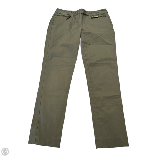 Capris Designer By Michael Kors In Green, Size: 6p